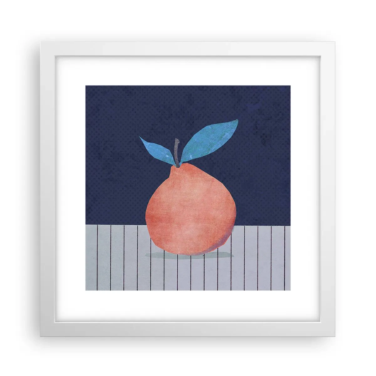 Poster in een witte lijst - Convexiteit en vlak - 30x30 cm