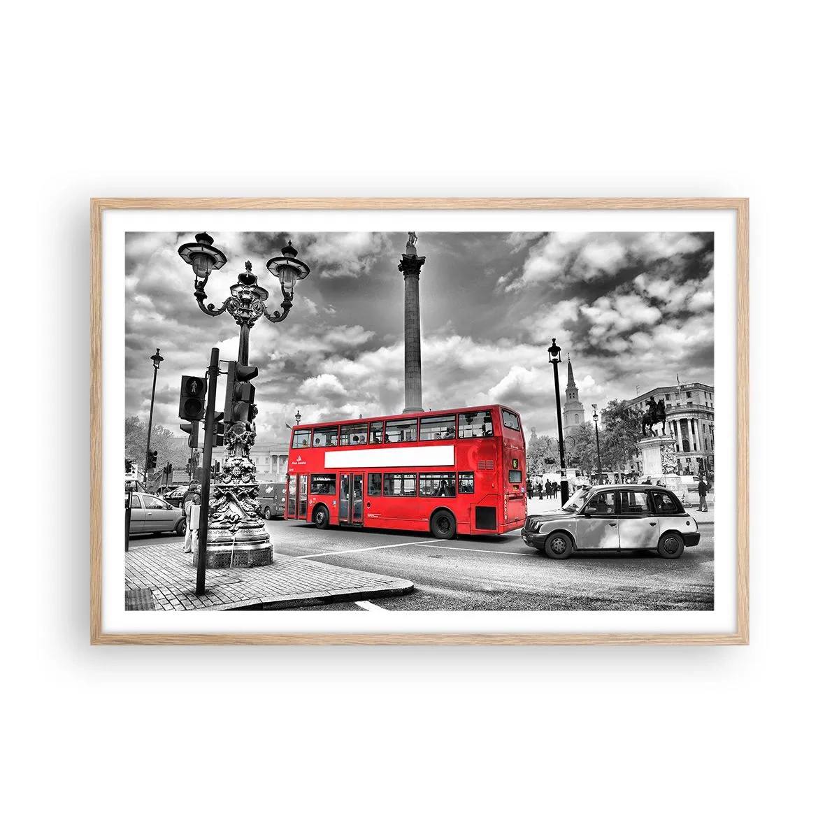 Een poster in een licht eiken lijst - De echte bloedbaan van de stad - 91x61 cm