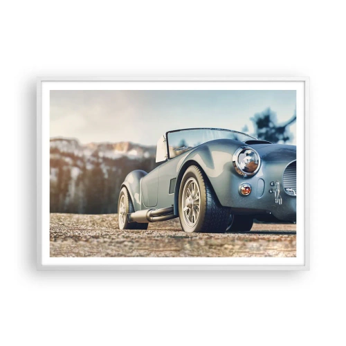 Poster in een witte lijst - Omdat stijl ertoe doet - 100x70 cm