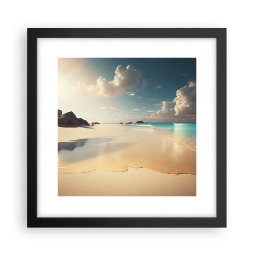 Poster in een zwarte lijst - Een droomdag - 30x30 cm