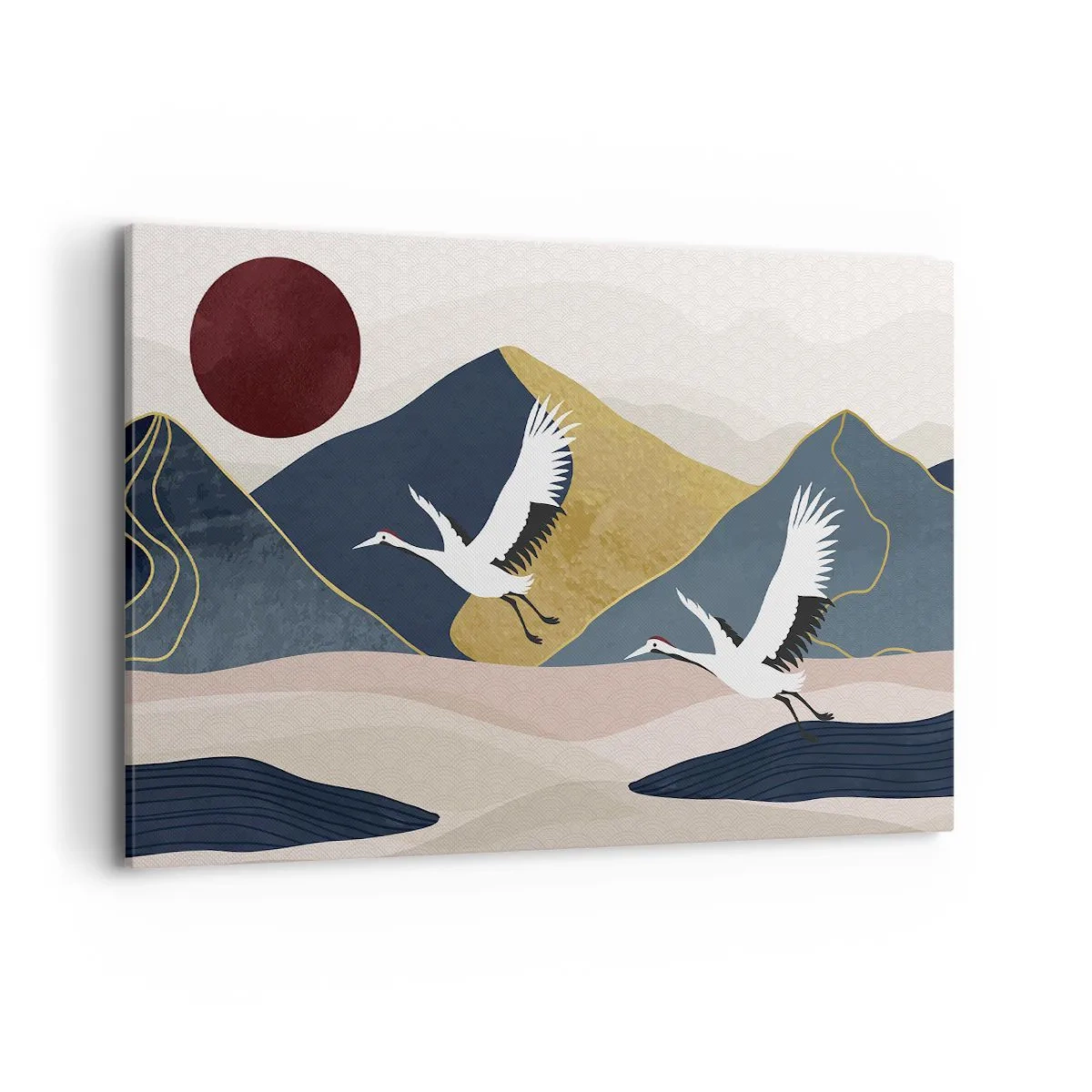 Schilderen op canvas - Het is weer een dag GEGAAN - 120x80 cm