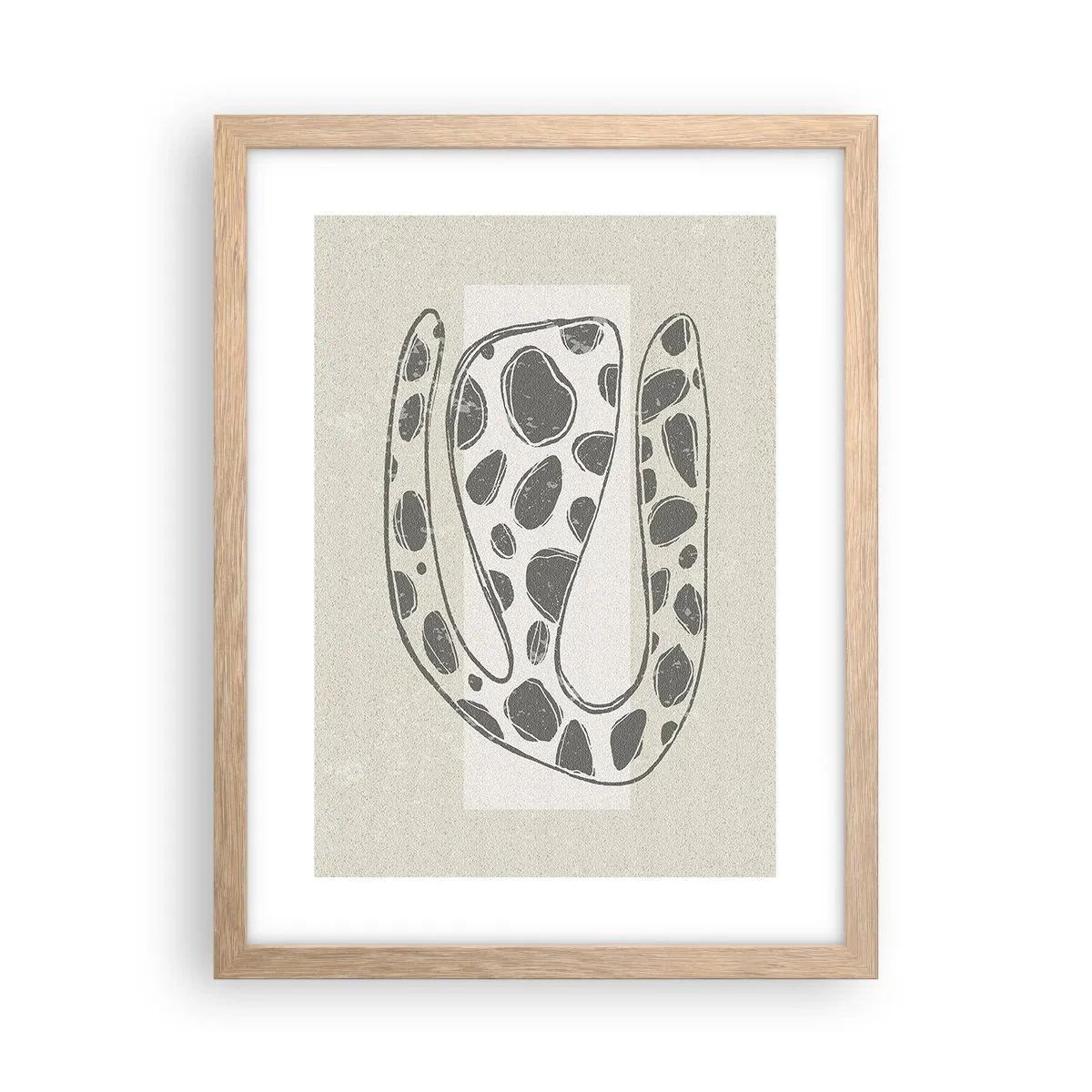 Een poster in een licht eiken lijst - Een vreemd wezen - 30x40 cm