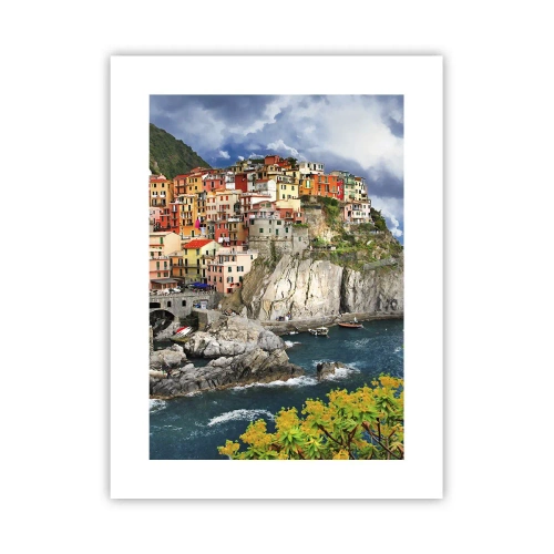 Poster - Een groepje geklampt an de rots - 30x40 cm