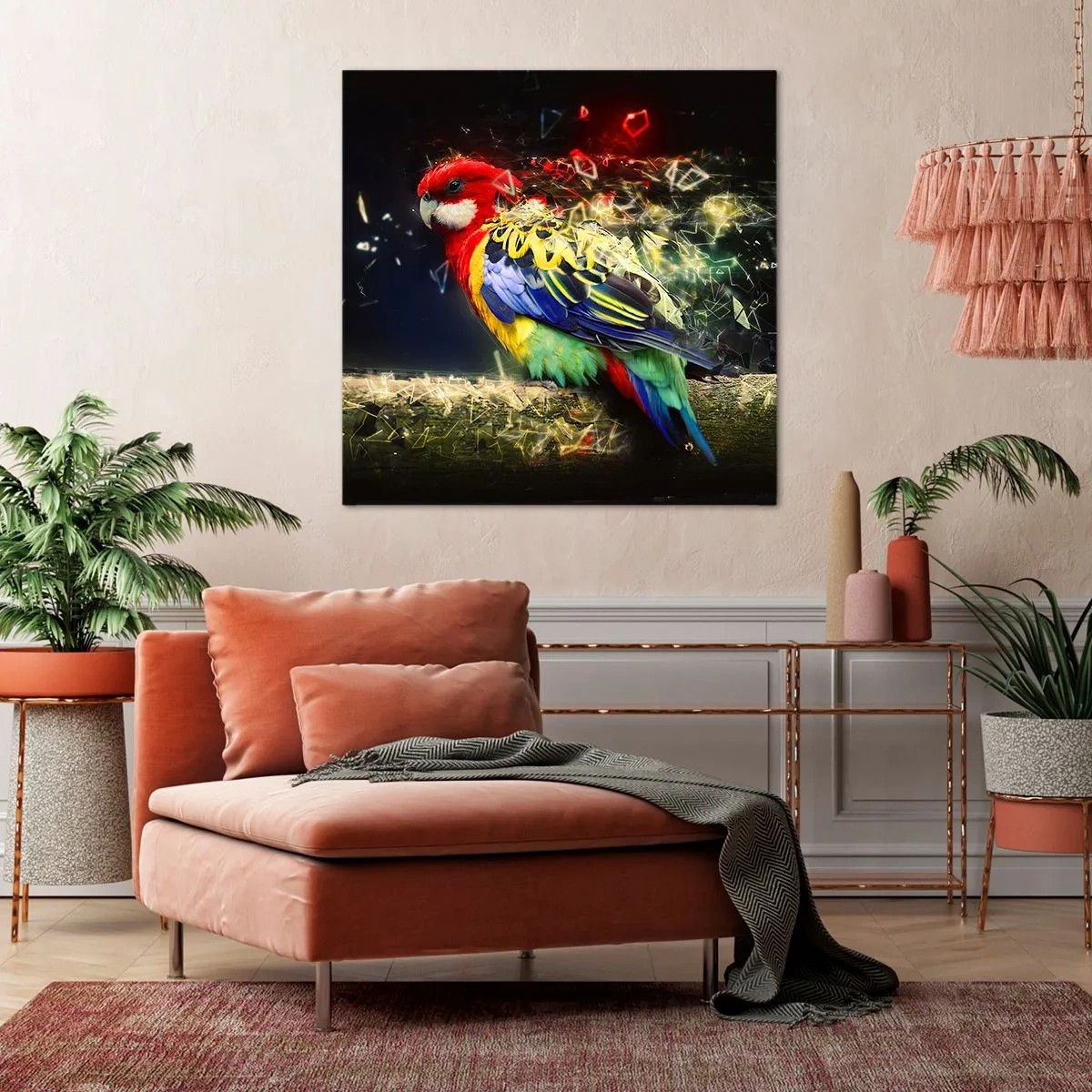 Schilderen op canvas - Boodschapper van uitstraling - 40x40 cm