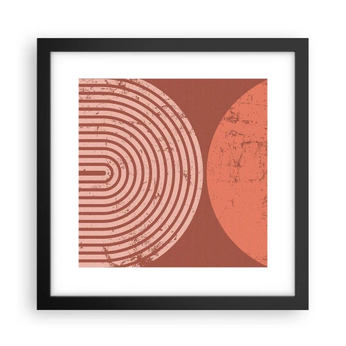 Poster in een zwarte lijst - Een nauwe band - 30x30 cm