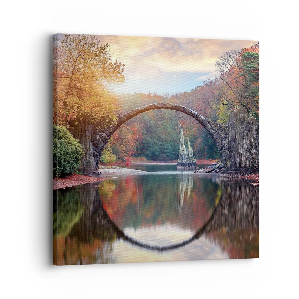 Schilderen op canvas - Aan de andere kant van de spiegel - 30x30 cm