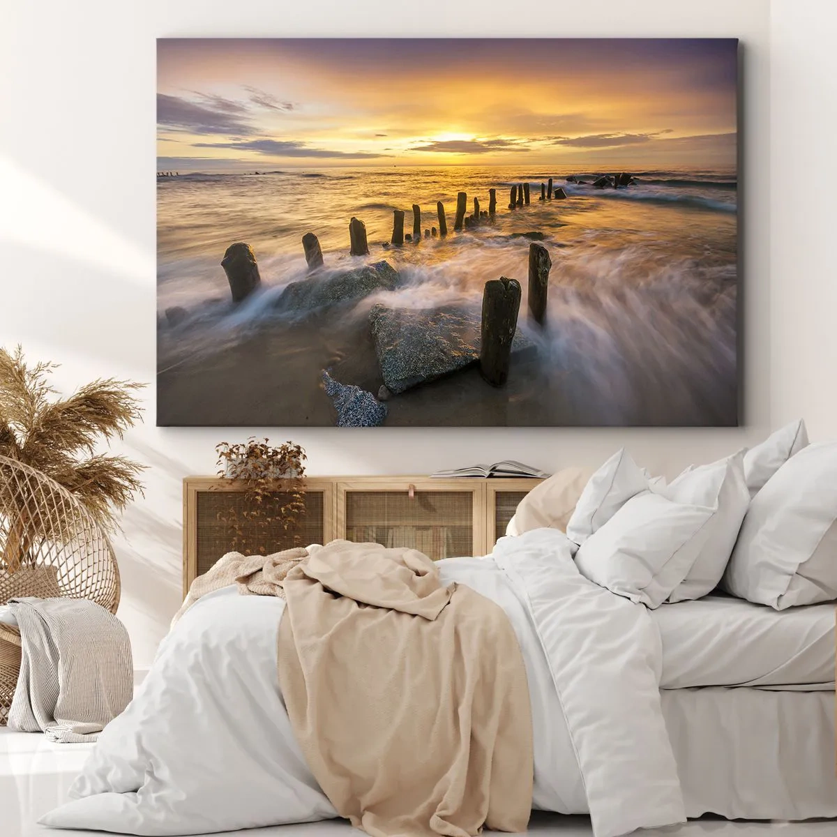 Schilderen op canvas - De rauwe schoonheid van de Oostzee - 120x80 cm