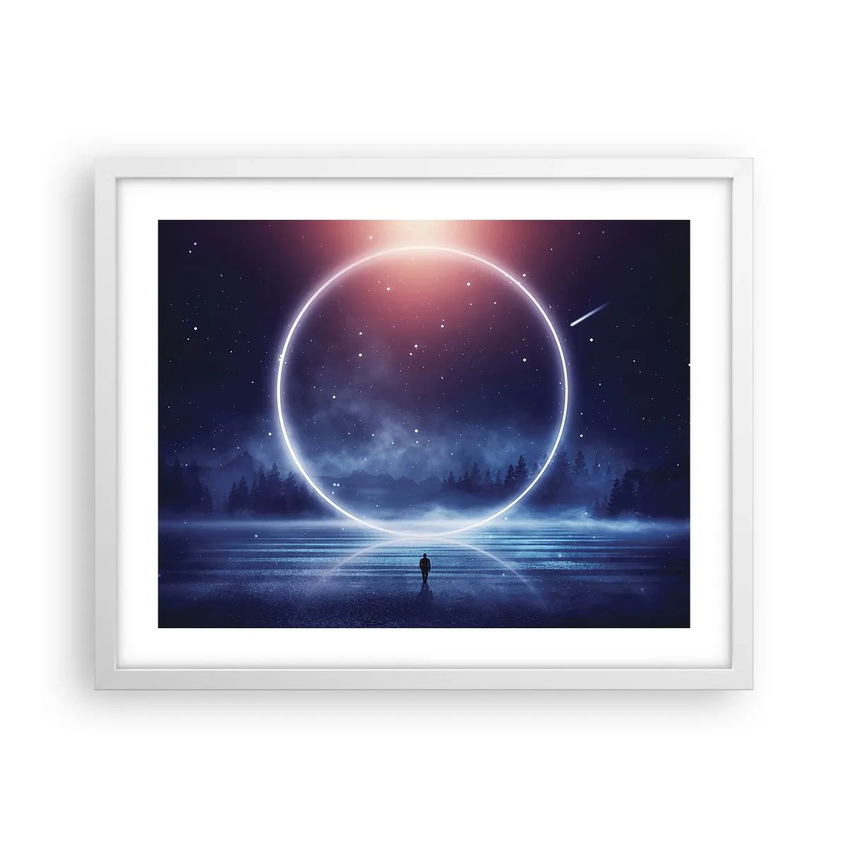 Poster in een witte lijst - Ze zijn er al... - 50x40 cm