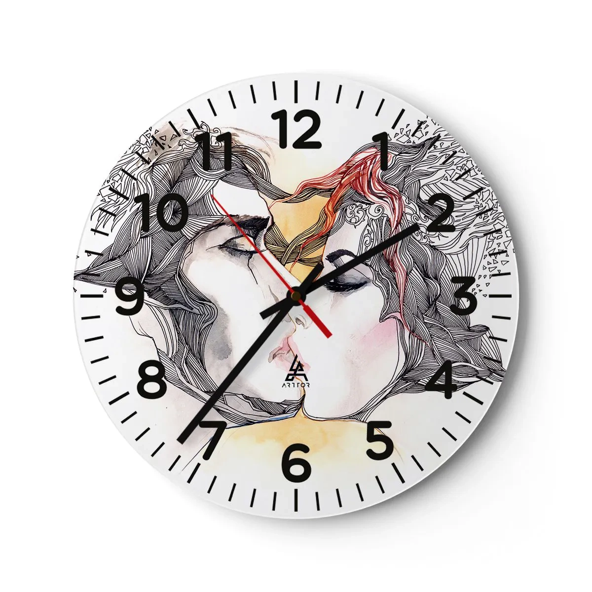 Wandklok - Klok - De wereld bestaat niet - 30x30 cm
