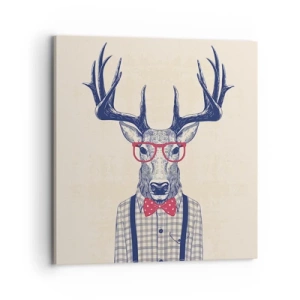 Schilderen op canvas - Een grappig extravaganza - 70x70 cm