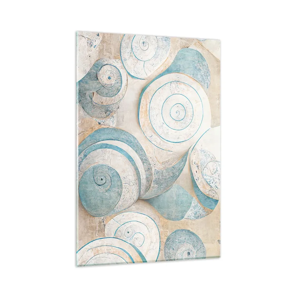 Schilderen op glas - Wat zit er in de schelp? - 80x120 cm