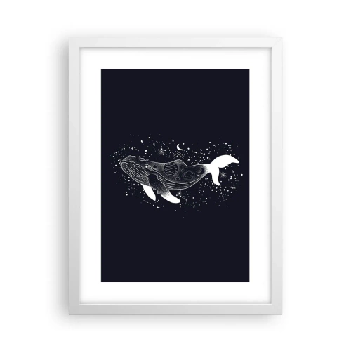 Poster in een witte lijst - In de oceaan van het universum - 30x40 cm