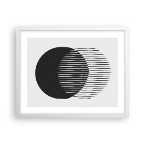 Poster in een witte lijst - Zijn alter ego - 50x40 cm