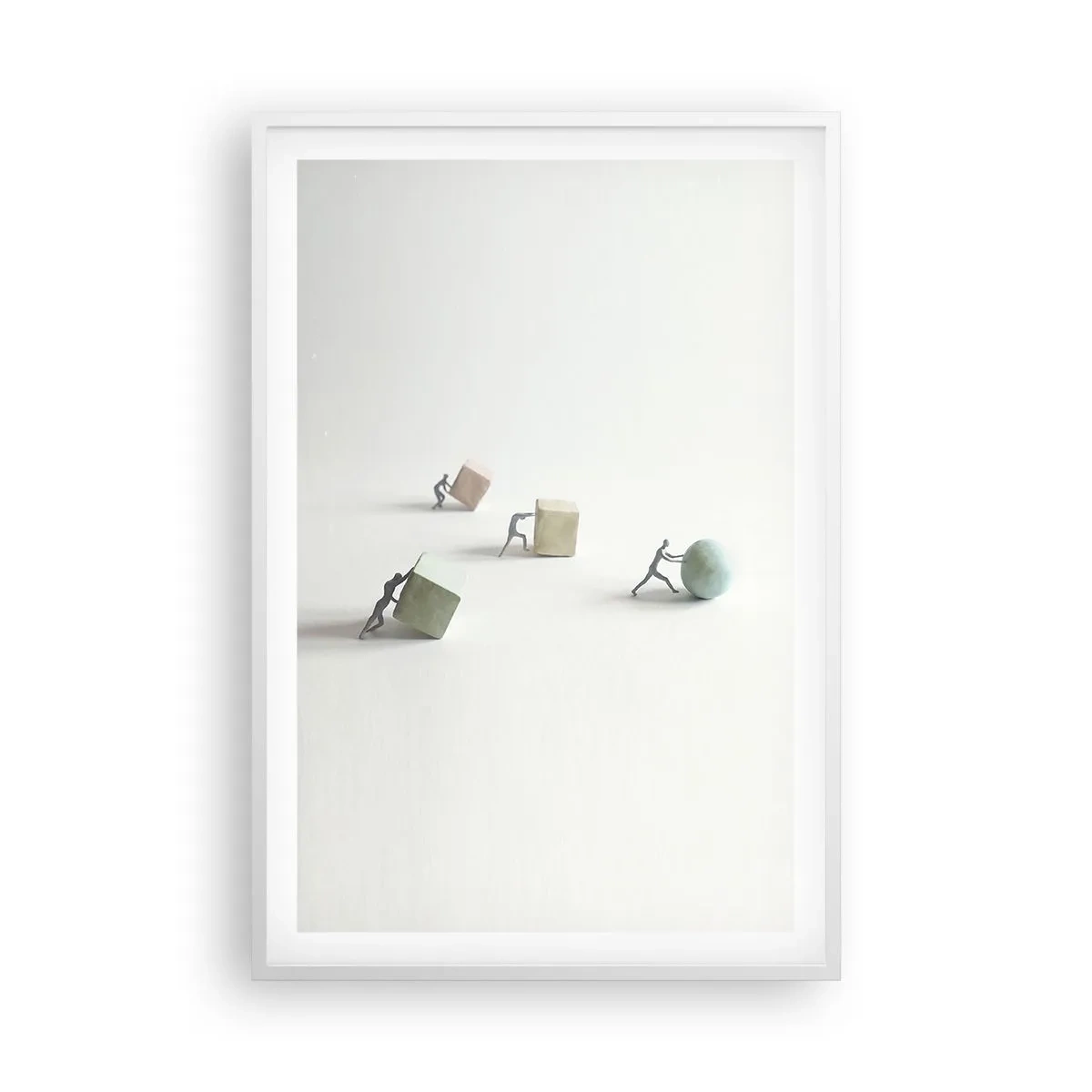 Poster in een witte lijst - Puur leven - 61x91 cm