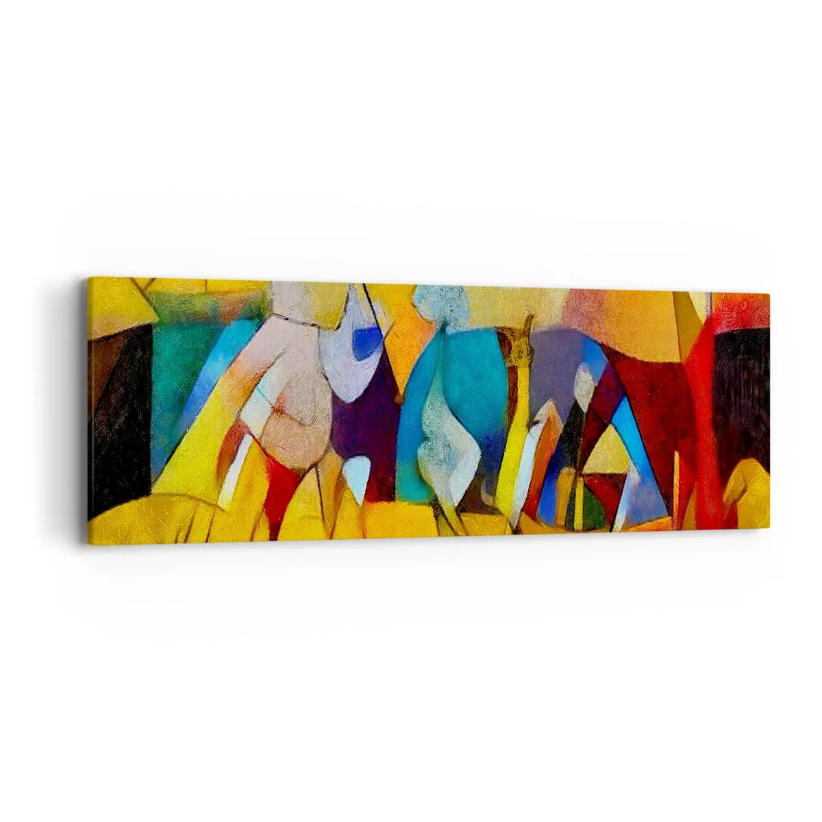 Schilderen op canvas - Zon - leven - vreugde - 90x30 cm