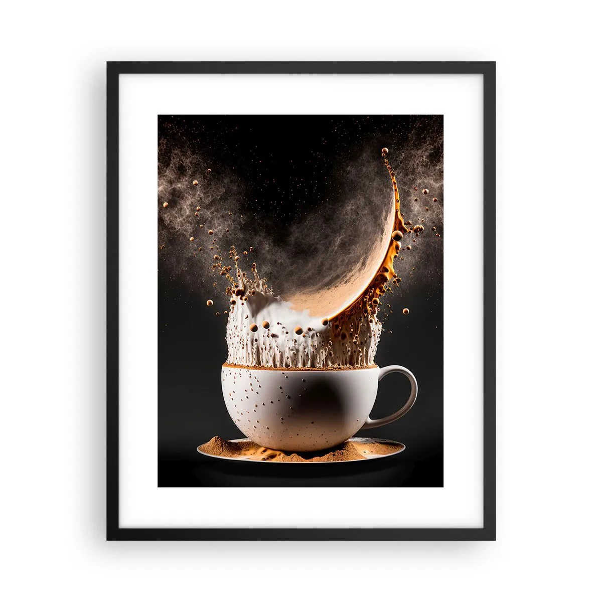 Poster in een zwarte lijst - Een explosie van smaak - 40x50 cm