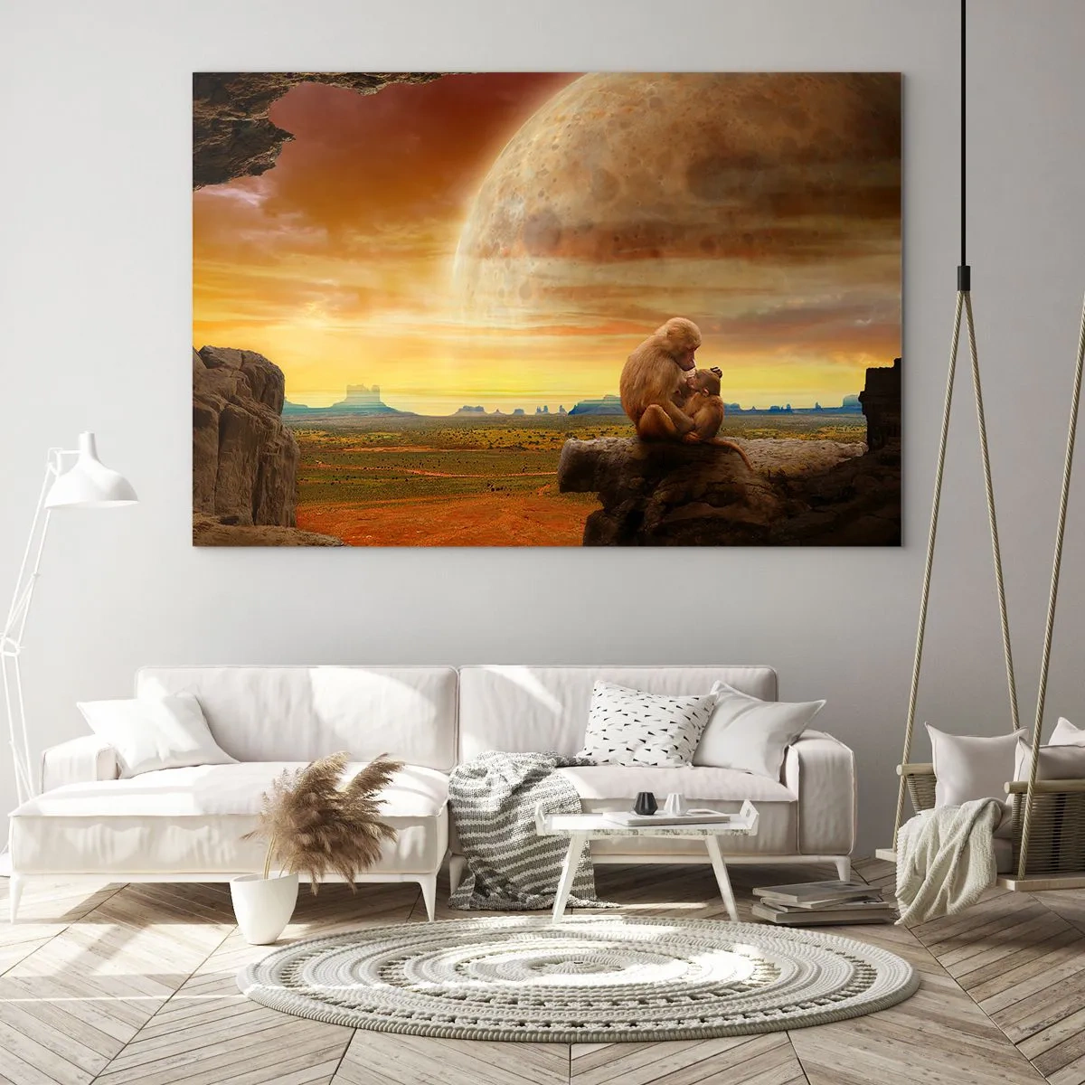Schilderen op glas - De liefde is overal hetzelfde - 120x80 cm