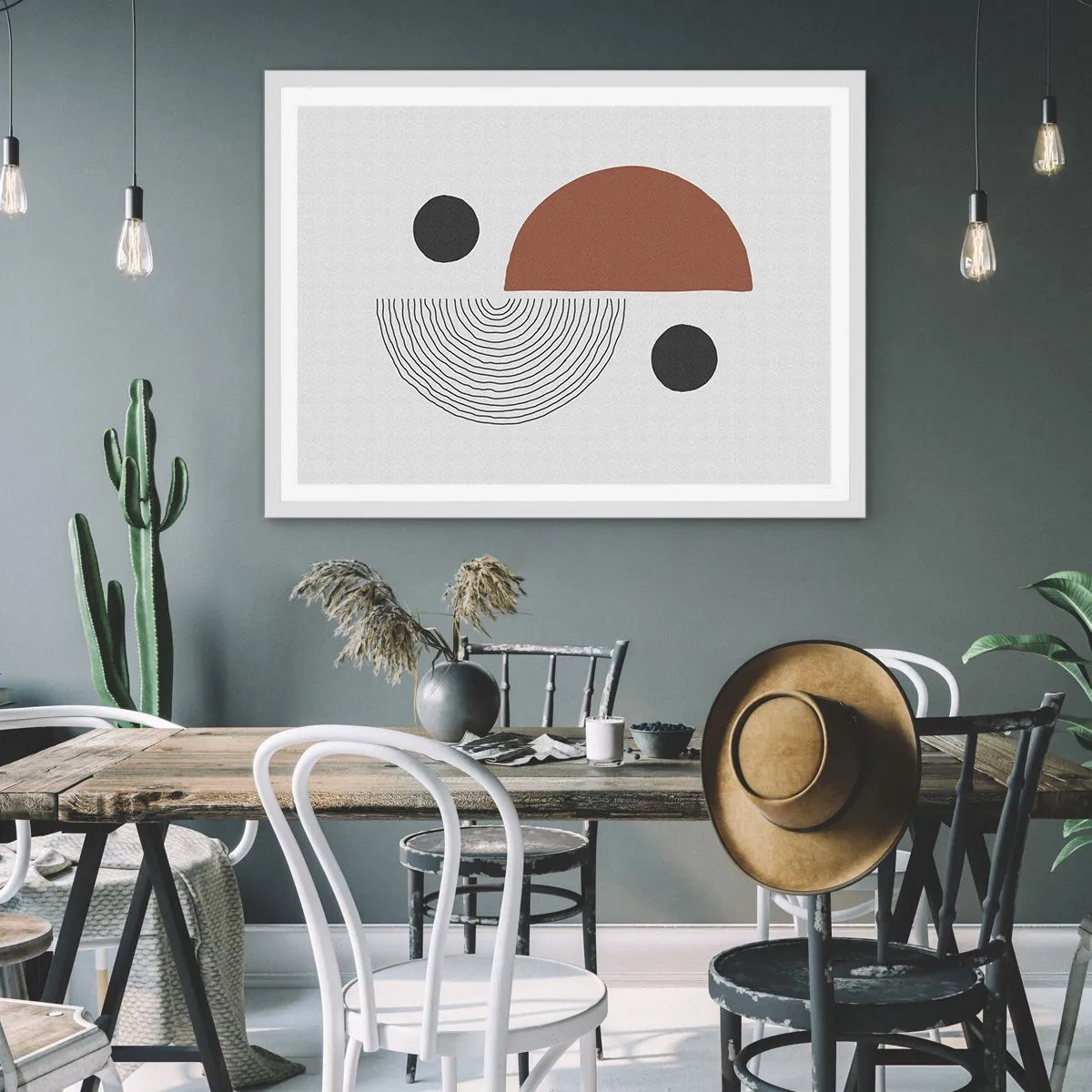 Poster in een witte lijst - Perfectie van het wiel - 100x70 cm