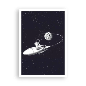 Poster - Spacesurfer - 70x100 cm