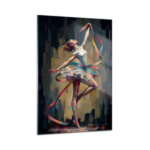 Schilderen op glas - Lintendans - 50x70 cm