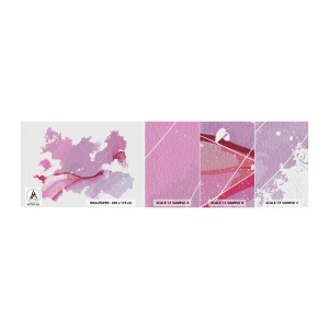 Fotobehang Staaltje Standard Eco - Kaart van de roze wereld - Minimalisme, Pastel, Kaart - 100x30 cm