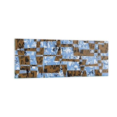 Schilderen op glas - Een niet-menselijke knipsel - 140x50 cm