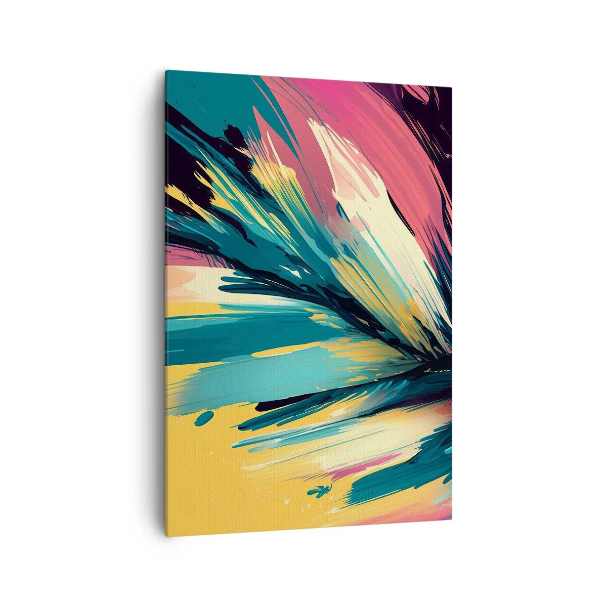 Schilderen op canvas - Compositie – een explosie van vreugde - 70x100 cm