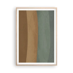 Een poster in een licht eiken lijst - Horizontale compositie - 70x100 cm