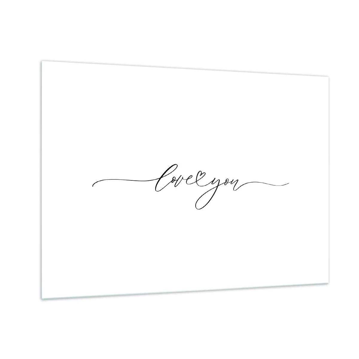 Schilderen op glas - Zwart op wit - 100x70 cm