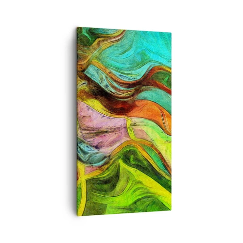 Schilderen op canvas - Beweging is leven - 45x80 cm