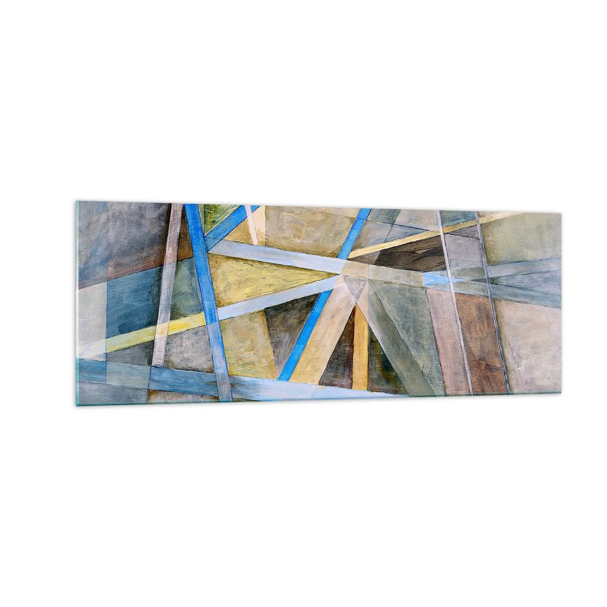 Schilderen op glas - Recht of diagonaal? - 140x50 cm