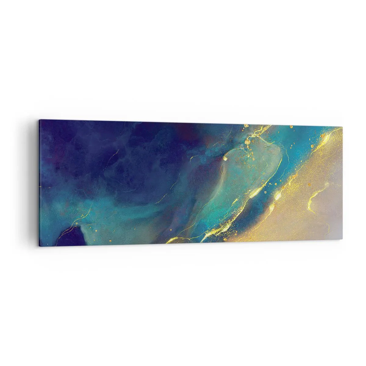 Schilderen op canvas - De gouden poel - 140x50 cm