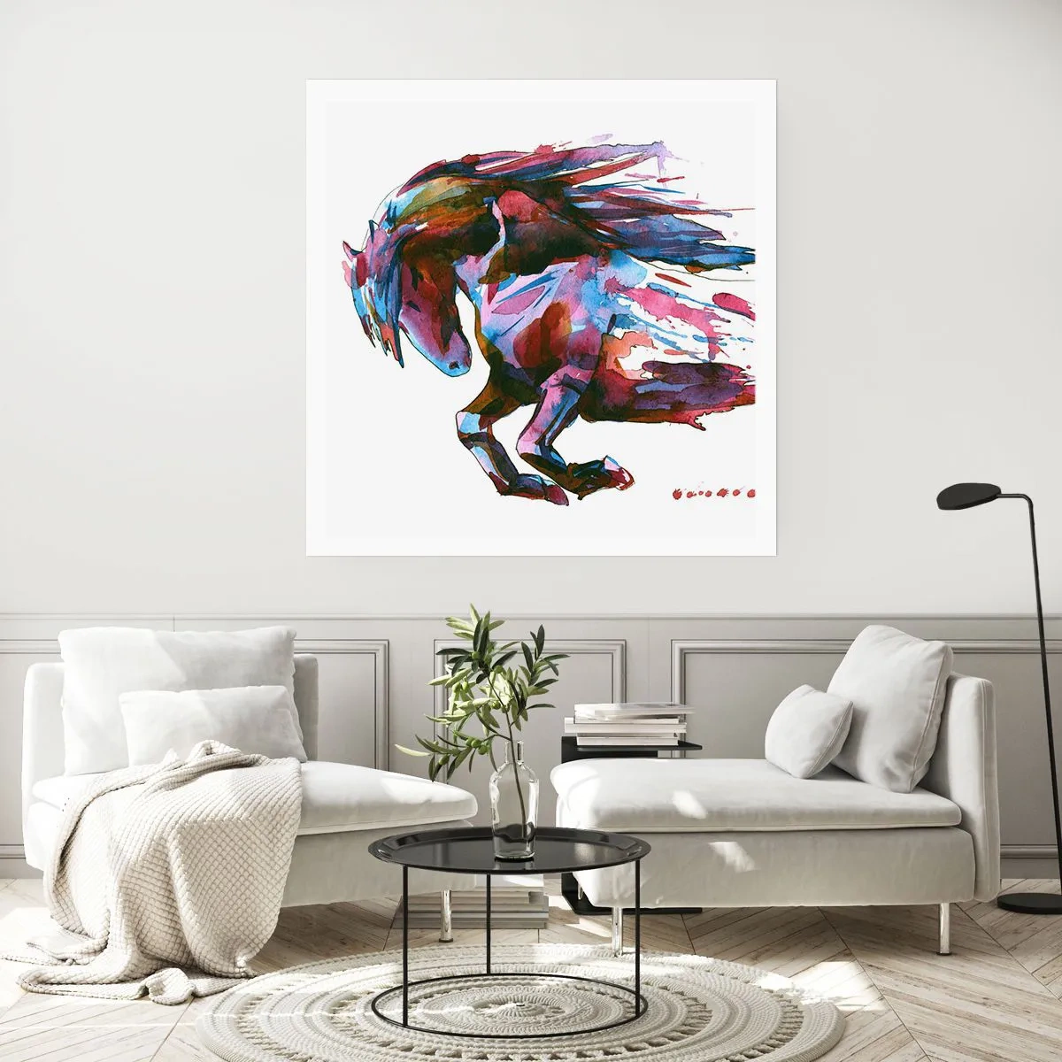 Poster - In vervoering - 40x40 cm
