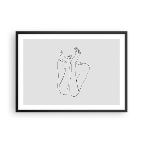 Poster in een zwarte lijst - Waar meisjes van dromen - 70x50 cm