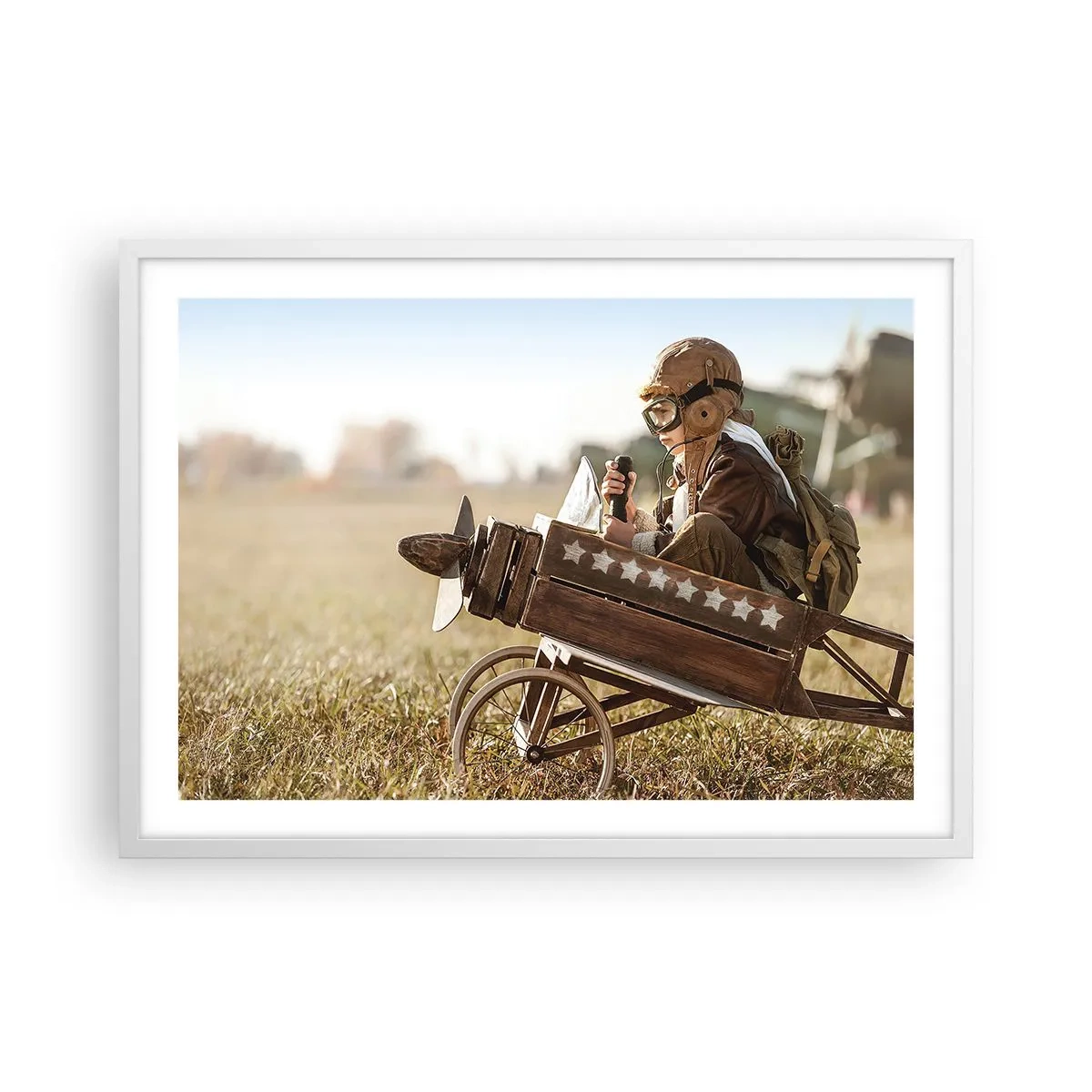 Poster in een witte lijst - Begin naar een droom - 70x50 cm