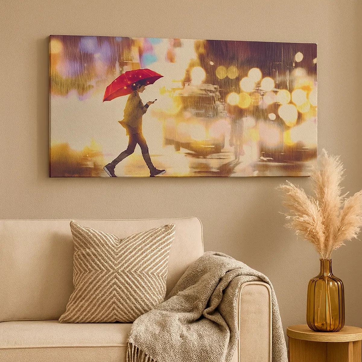 Schilderen op canvas - Toch zonnig - 30x30 cm