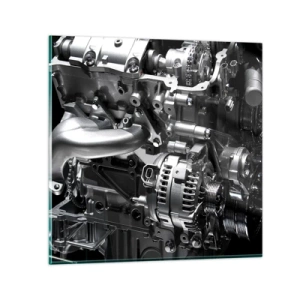 Schilderen op glas - Staal, mooi, sterk - 30x30 cm