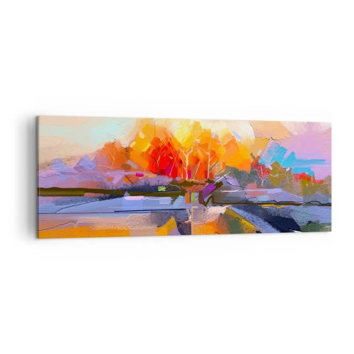 Schilderen op canvas - De herfst is geworden - 140x50 cm