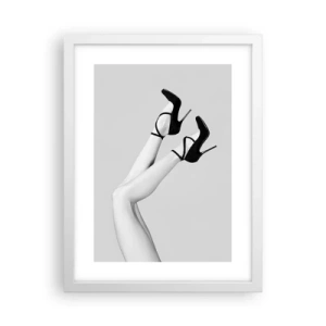 Poster in een witte lijst - Op zijn kop - 30x40 cm