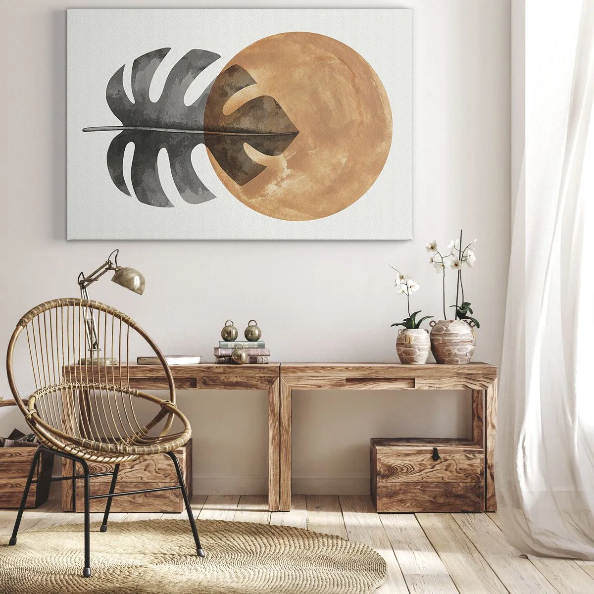 Schilderen op canvas - Altijd de zon - 120x80 cm