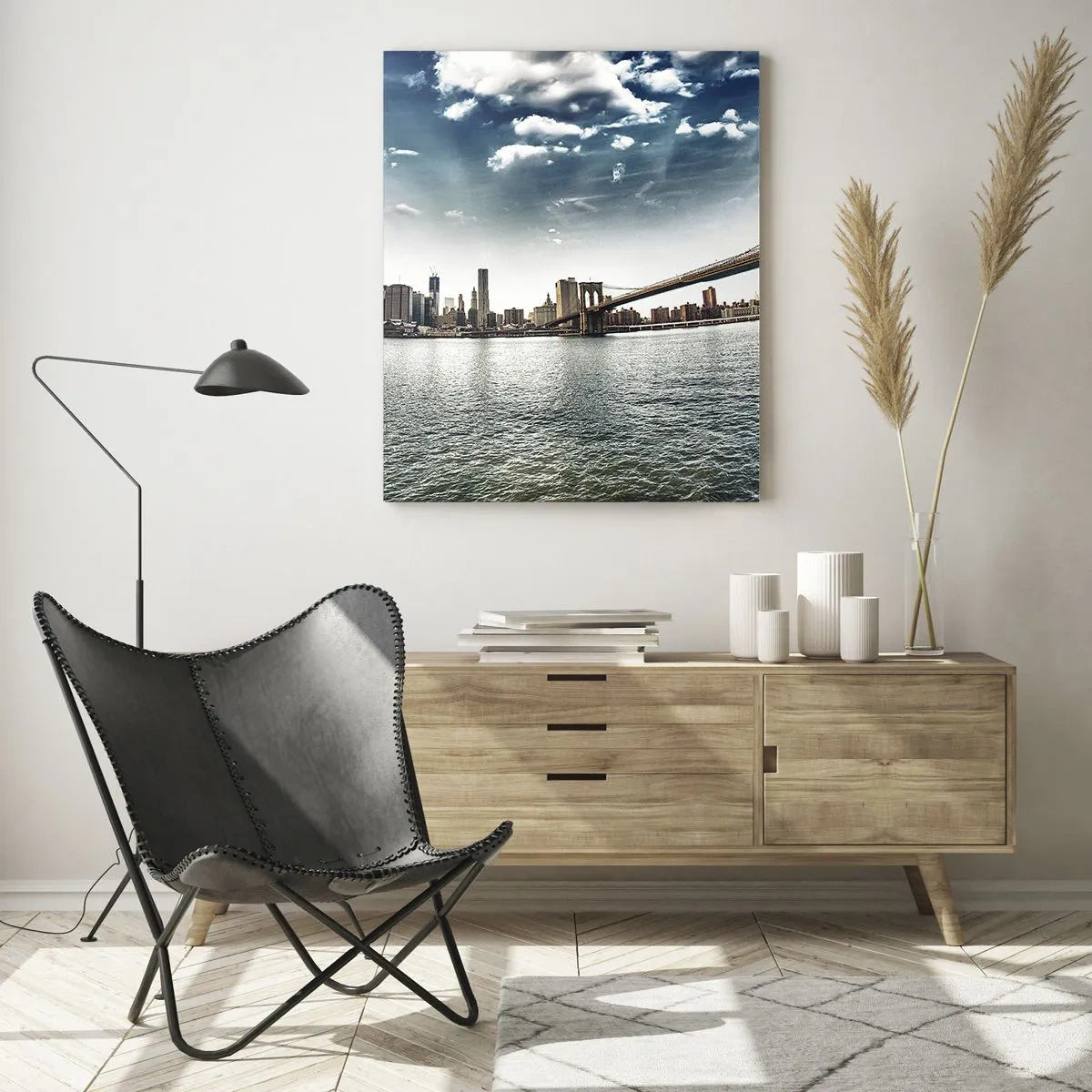 Schilderen op glas - Het glazen eiland - 50x70 cm