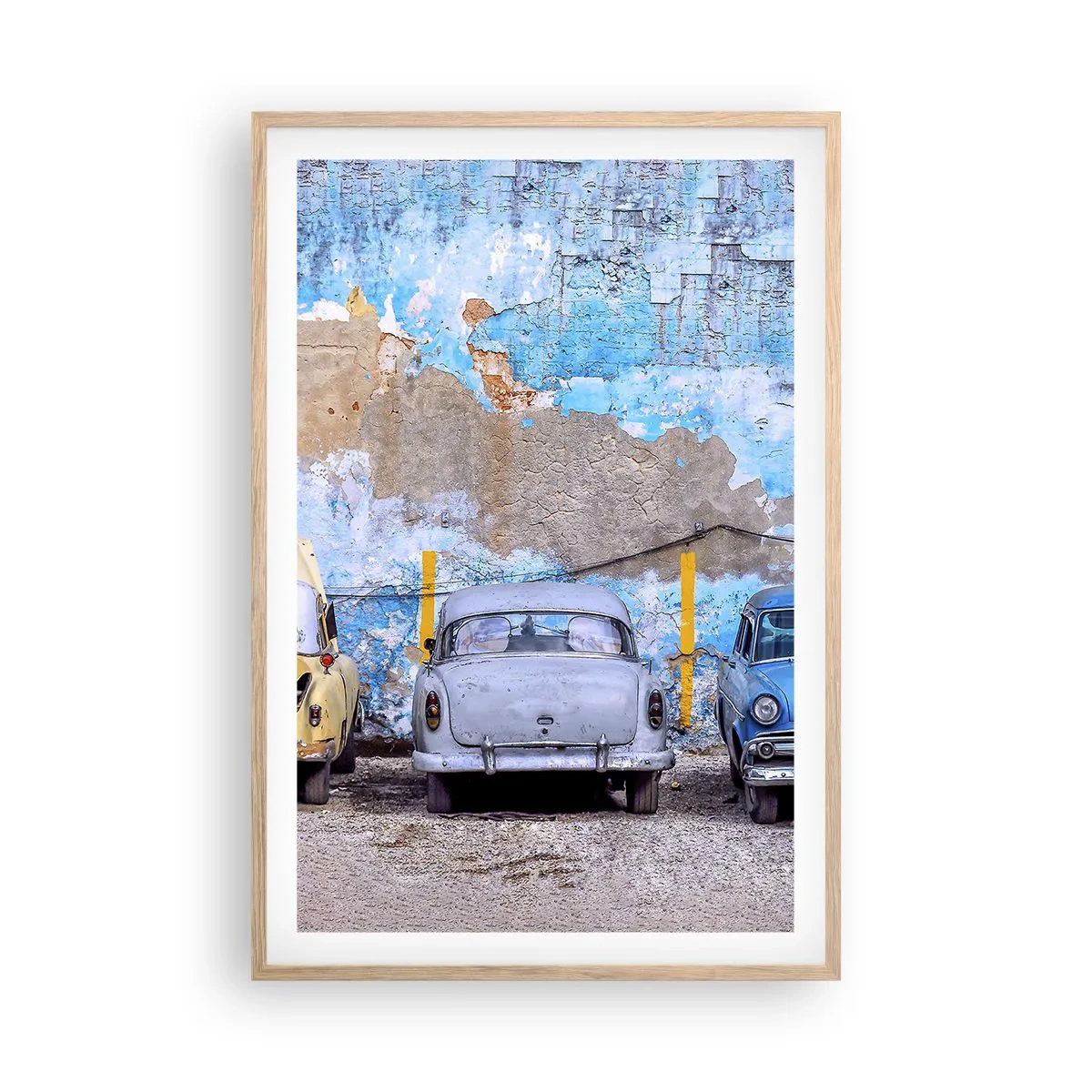 Een poster in een licht eiken lijst - Veteranenbijeenkomst - 61x91 cm