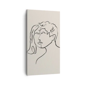 Schilderen op canvas - En er ontstond eenheid - 45x80 cm