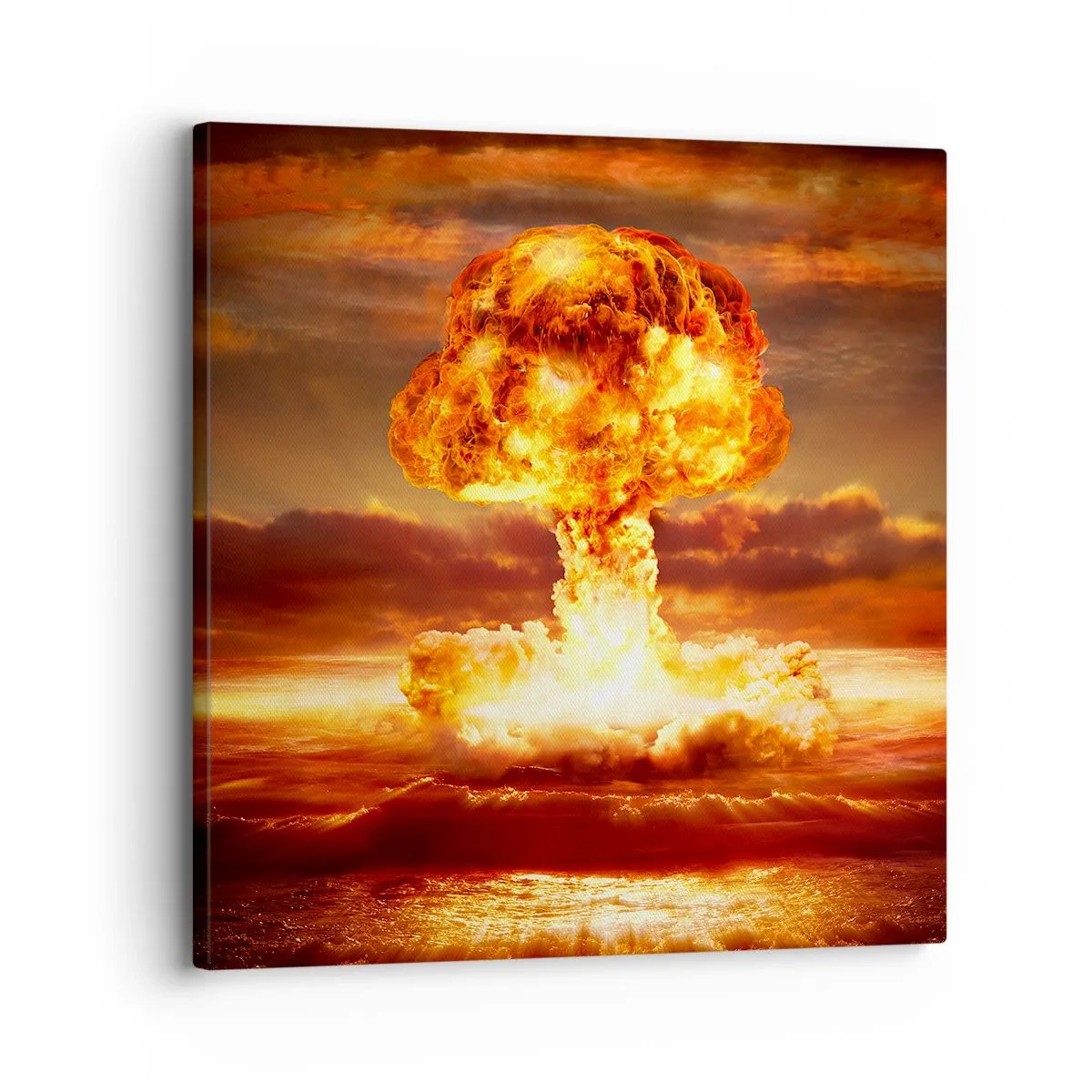 Schilderen op canvas - En het einde zal komen - 30x30 cm