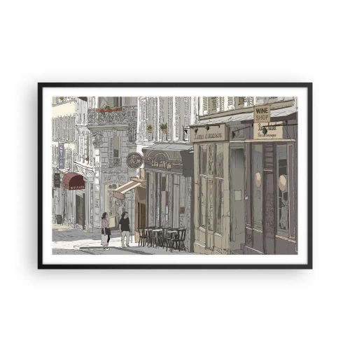 Poster in een zwarte lijst - Stadsvreugde - 91x61 cm