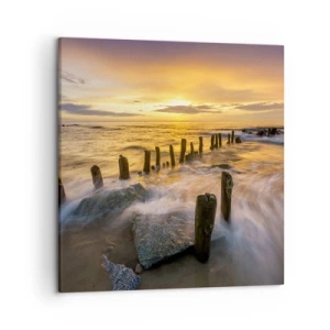 Schilderen op canvas - De rauwe schoonheid van de Oostzee - 50x50 cm
