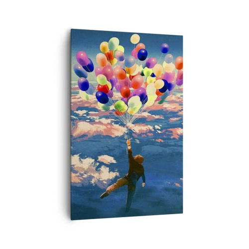 Schilderen op canvas - Een kinderdroom komt uit - 80x120 cm