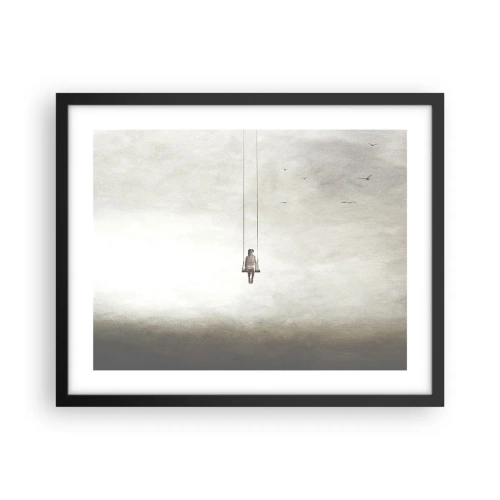 Poster in een zwarte lijst - Een kind in ons - 50x40 cm