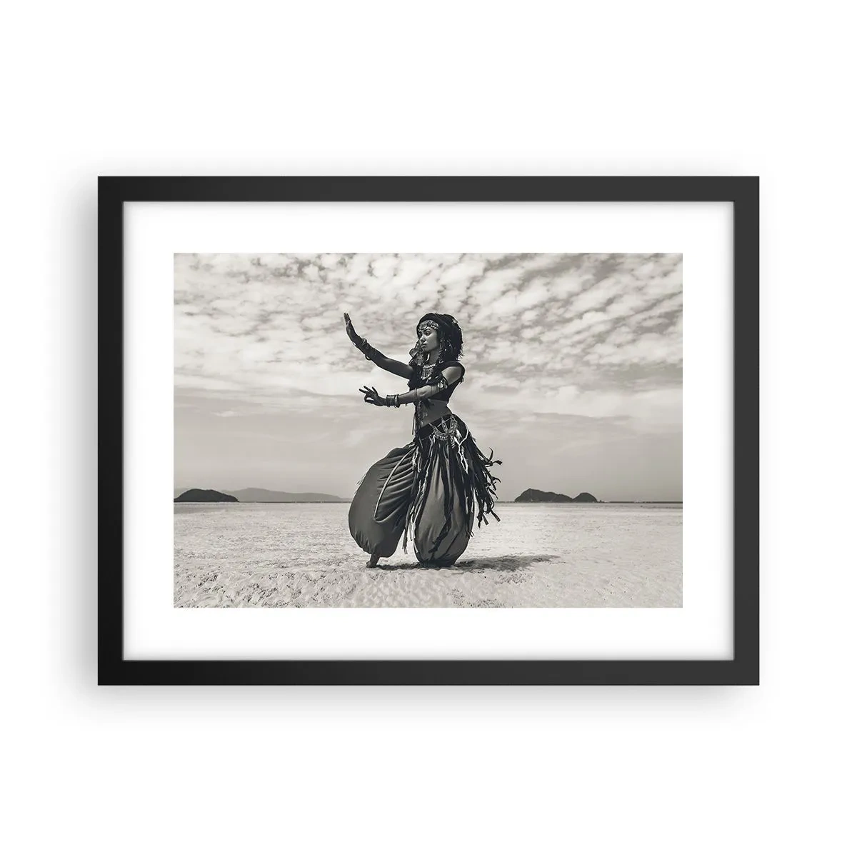 Poster in een zwarte lijst - De dans van de zuidelijke eilanden - 40x30 cm