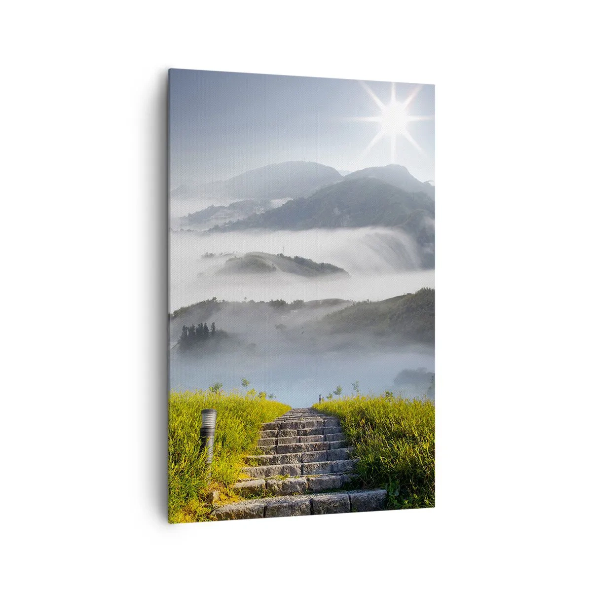 Schilderen op canvas - Nog steeds tot in de wolken - 80x120 cm